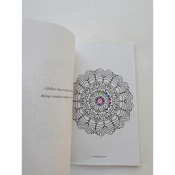 Mindful Mandala Meditation Zen Garden Craft Kit Gift Necklace Jewelry Color Book - Picture 6 of 6